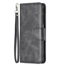 For Motorola Moto G31 / G41 Side Fingerprint Retro Lambskin Texture Leather Phone Case(Black)