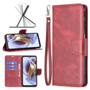 For Motorola Moto G31 / G41 Side Fingerprint Retro Lambskin Texture Leather Phone Case(Red)