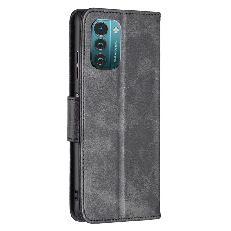 For Nokia G21 / G11 Retro Lambskin Texture Leather Phone Case(Black)
