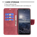 For Nokia G21 / G11 Retro Lambskin Texture Leather Phone Case(Red)