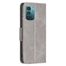 For Nokia G21 / G11 Retro Lambskin Texture Leather Phone Case(Grey)