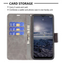 For Nokia G21 / G11 Retro Lambskin Texture Leather Phone Case(Grey)