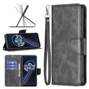 For OPPO Realme 9 Pro+ Retro Lambskin Texture Leather Phone Case(Black)