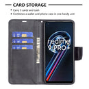 For OPPO Realme 9 Pro+ Retro Lambskin Texture Leather Phone Case(Black)