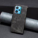 For OPPO Realme 9 Pro+ Retro Lambskin Texture Leather Phone Case(Black)