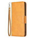 For Samsung Galaxy A23 5G Retro Lambskin Texture Leather Phone Case(Yellow)