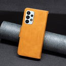 For Samsung Galaxy A23 5G Retro Lambskin Texture Leather Phone Case(Yellow)