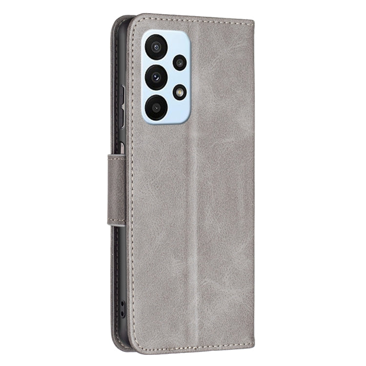 For Samsung Galaxy A23 5G Retro Lambskin Texture Leather Phone Case(Grey)