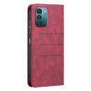 For Nokia G11 / G21 Magnetic Splicing Leather Phone Case(Red)