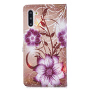 For Galaxy Note 10 Horizontal Flip Leather Case with Holder & Card Slots & Wallet(Lotus)