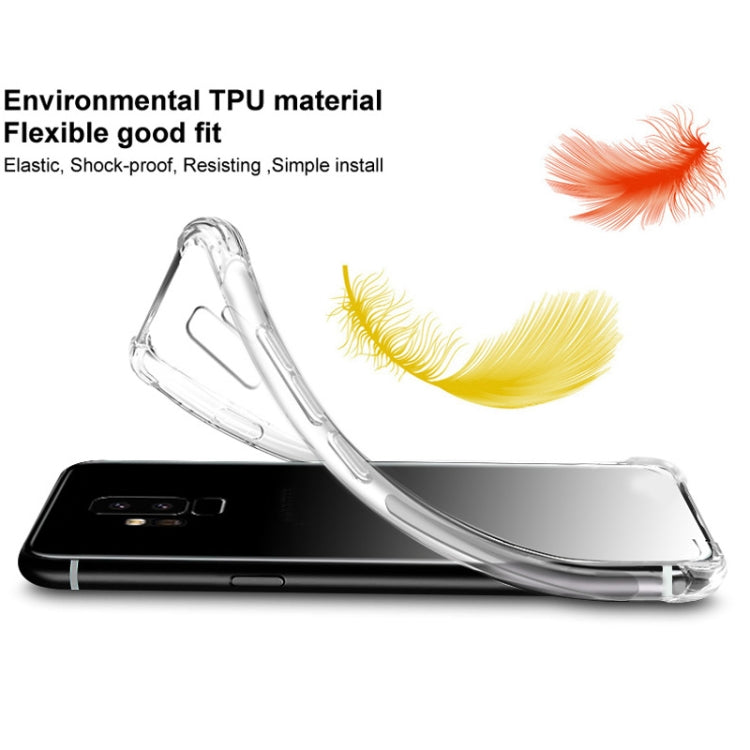 For LG Q60 IMAK All-inclusive Shockproof Airbag TPU Case with Screen Protector(Transparent)