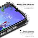 For LG Q60 IMAK All-inclusive Shockproof Airbag TPU Case with Screen Protector(Transparent)