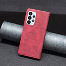 For Samsung Galaxy A23 5G Magnetic Splicing Leather Phone Case(Red)