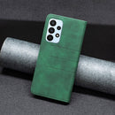 For Samsung Galaxy A23 5G Magnetic Splicing Leather Phone Case(Green)