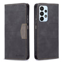 For Samsung Galaxy A23 5G Magnetic Splicing Leather Phone Case(Black)