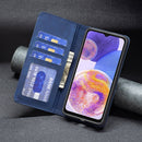 For Samsung Galaxy A23 5G Magnetic Splicing Leather Phone Case(Blue)