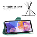 For Samsung Galaxy A23 5G Two Butterflies Embossing Leather Phone Case(Green)