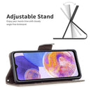 For Samsung Galaxy A23 5G Two Butterflies Embossing Leather Phone Case(Grey)