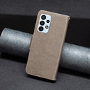 For Samsung Galaxy A23 5G Two Butterflies Embossing Leather Phone Case(Grey)