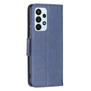 For Samsung Galaxy A23 5G Two Butterflies Embossing Leather Phone Case(Blue)