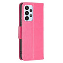 For Samsung Galaxy A23 5G Two Butterflies Embossing Leather Phone Case(Rose Red)