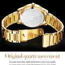 OLEVS 5565 Men Fashion Waterproof Stainless Steel Strap Diamond Quartz Watch(White)