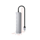 NK-3043H 6 in 1 USB-C / Type-C to TF / SD Card Slot + USB 3.0 + 3 USB 2.0 Female Adapter