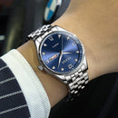 OLEVS 5570 Men Fashion Business Style Waterproof Quartz Watch(Blue)