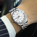 OLEVS 5570 Men Fashion Business Style Waterproof Quartz Watch(White)