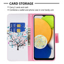 For Samsung Galaxy A03 166mm Colored Drawing Pattern Leather Phone Case(Little Tree)