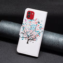 For Samsung Galaxy A03 166mm Colored Drawing Pattern Leather Phone Case(Little Tree)