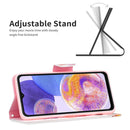 For Samsung Galaxy A23 5G Colored Drawing Pattern Leather Phone Case(Butterfly)