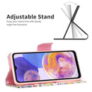 For Samsung Galaxy A23 5G Colored Drawing Pattern Leather Phone Case(Life Tree)