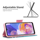 For Samsung Galaxy A23 5G Colored Drawing Pattern Leather Phone Case(Plum Blossom)