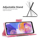 For Samsung Galaxy A23 5G Colored Drawing Pattern Leather Phone Case(Sun Flower)