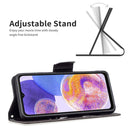 For Samsung Galaxy A23 5G Colored Drawing Pattern Leather Phone Case(Smirk)