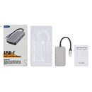 NK-3049H 6 in 1 USB-C / Type-C to TF / SD Card Slot + USB 3.0 + 3 USB 2.0 Female Adapter(Space Grey)