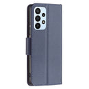 For Samsung Galaxy A23 5G Litchi Texture Pure Color Leather Phone Case(Dark Blue)