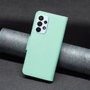 For Samsung Galaxy A23 5G Litchi Texture Pure Color Leather Phone Case(Green)