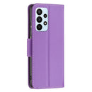 For Samsung Galaxy A23 5G Litchi Texture Pure Color Leather Phone Case(Purple)