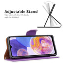 For Samsung Galaxy A23 5G Litchi Texture Pure Color Leather Phone Case(Purple)