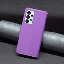 For Samsung Galaxy A23 5G Litchi Texture Pure Color Leather Phone Case(Purple)