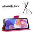 For Samsung Galaxy A23 5G Litchi Texture Pure Color Leather Phone Case(Rose Red)