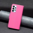 For Samsung Galaxy A23 5G Litchi Texture Pure Color Leather Phone Case(Rose Red)
