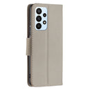 For Samsung Galaxy A23 5G Litchi Texture Pure Color Leather Phone Case(Grey)