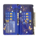 For Samsung Galaxy A03 166mm Colored Drawing Pattern Zipper Leather Phone Case(Purple Butterfly)