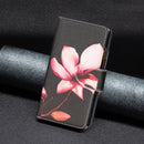 For Samsung Galaxy A03 166mm Colored Drawing Pattern Zipper Leather Phone Case(Lotus)