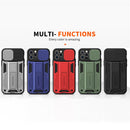Sliding Camera Cover Design Phone Case For iPhone 13(Black)