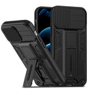 Sliding Camera Cover Design Phone Case For iPhone 12(Black)