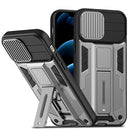 Sliding Camera Cover Design Phone Case For iPhone 11(Silver)